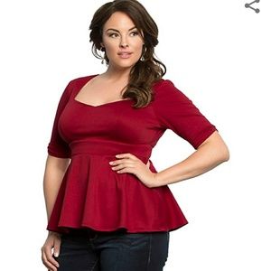 Kiyonna Ponte Peplum top
